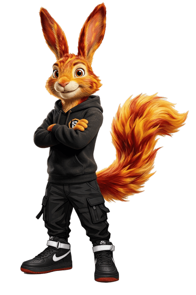 BidSwap mascot in a serious stance with arms crossed